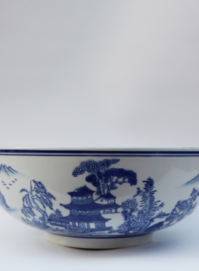 酸菜鱼大盆碗水仙花盆陶瓷家用水仙绿箩花盆摆件大号碗新房摆设