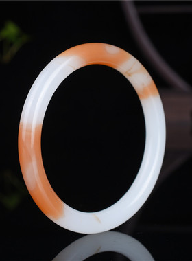 玉翡缘玉器青山玉业新疆和田羊脂玉糖白玉老料黄白玉细圆条叮当手