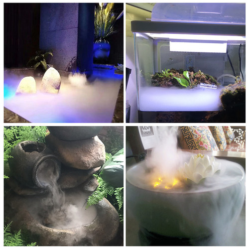 超声波景观造雾器假山盆景造雾鱼缸起雾器大雾量雾灯雾化器雾化头 - 图2