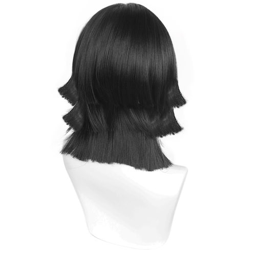 鬼灭之刃 伊黑小芭内 蛇柱 黑色分层短发 动漫 cos假发 - 图3