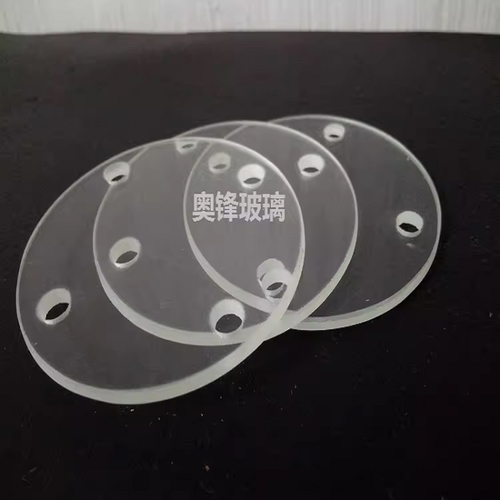 奥锋灯具玻璃 高温灯具台阶玻璃 钢化灯具磨砂玻璃钢化视镜定制 - 图2