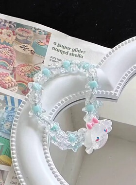 轻奢风钰桂狗手串电镀工艺高级感情侣款甜蜜潮流链2025蛇年新款