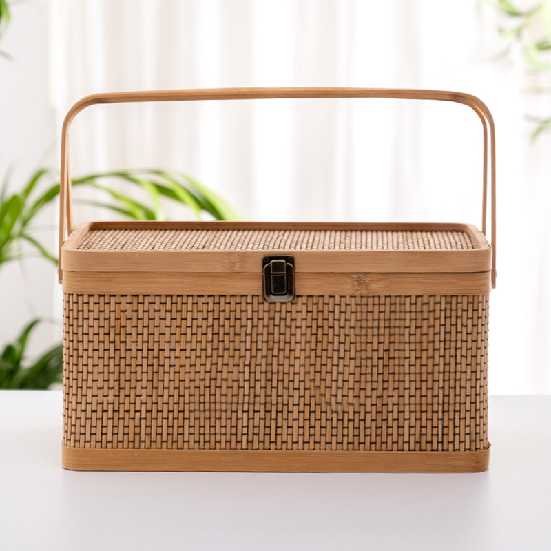 竹编手提篮子特产香肠卤菜零食蜂蜜大闸蟹活动包装新春节年货礼盒,淘宝优惠券,粉丝福利购,淘宝优惠卷