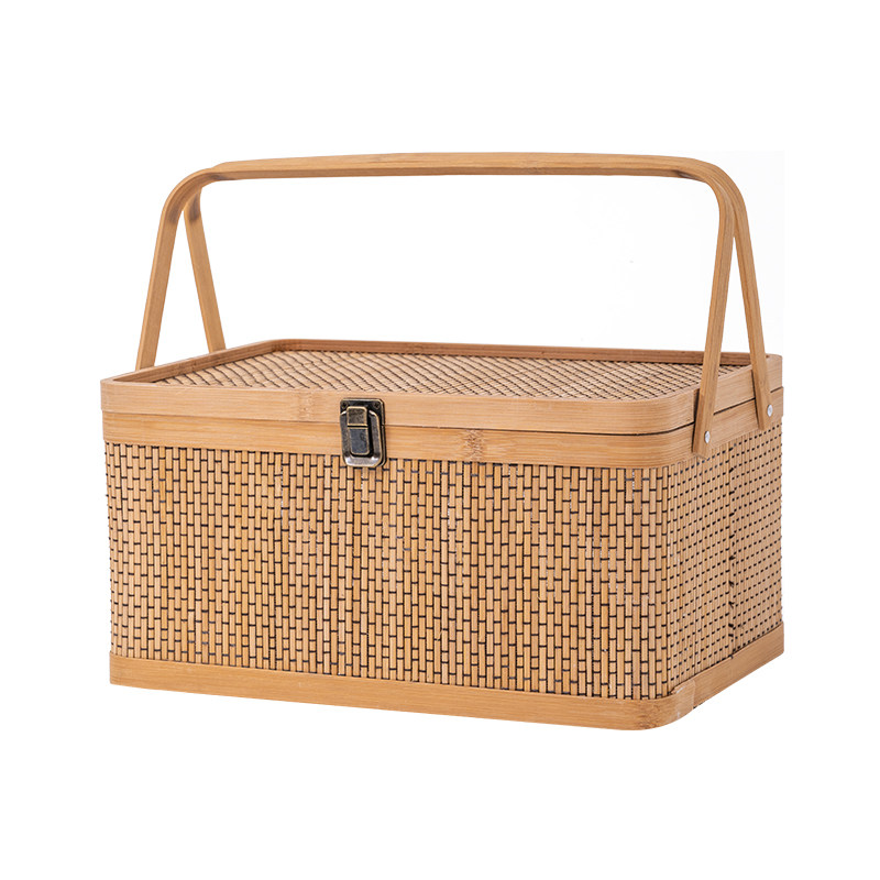 竹编手提篮子特产香肠卤菜零食蜂蜜大闸蟹活动包装新春节年货礼盒,淘宝优惠券,粉丝福利购,淘宝优惠卷