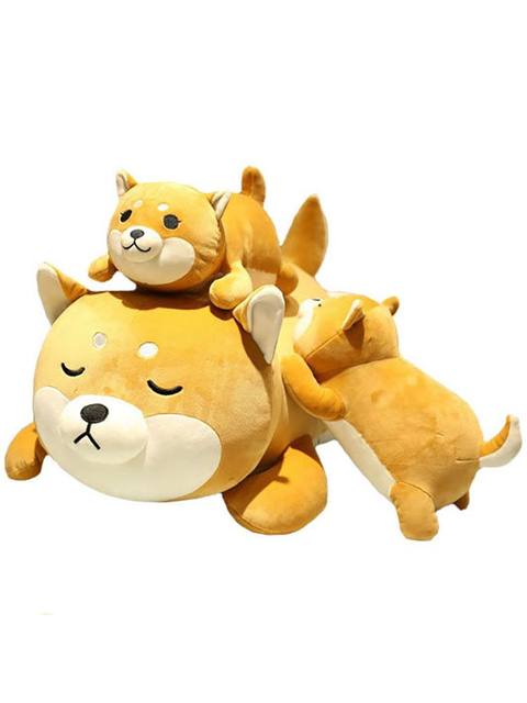 Husky doll dog girl sleeping pillow doll