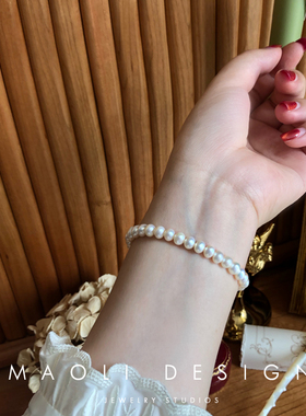 maoli/小红书复古风天然淡水珍珠