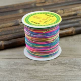 Плетеный браслет из красной нити ручной работы, бусины, кольцо, 0.4mm