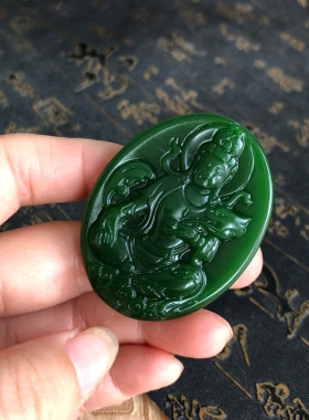 外蒙料药师佛玉佩随身挂件送证书