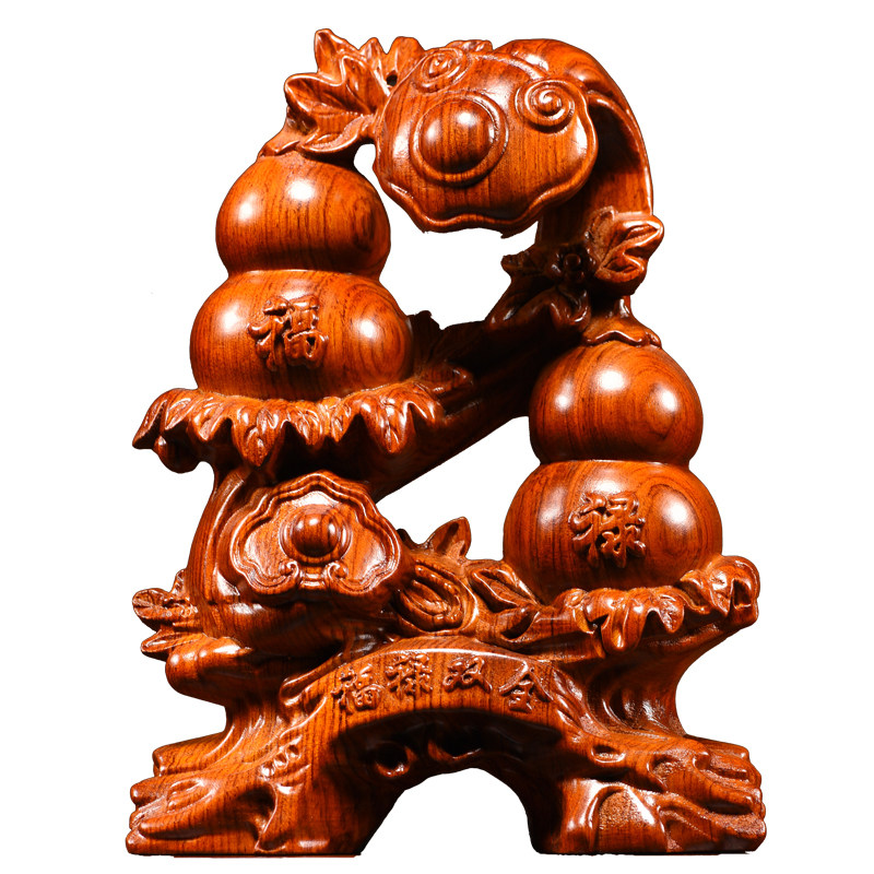 黑檀实木雕刻葫芦红木摆件家居客厅实木质办公室送礼品工艺装饰品,淘宝优惠券,粉丝福利购,淘宝优惠卷