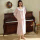 Golden velvet home clothes can be worn outside long skirts retro autumn and winter