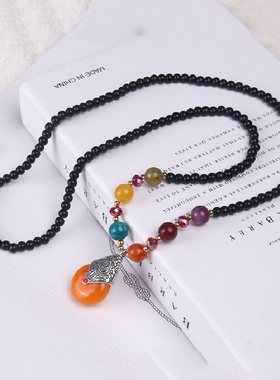 铃铛豌豆爱心项链水滴女款潮流网