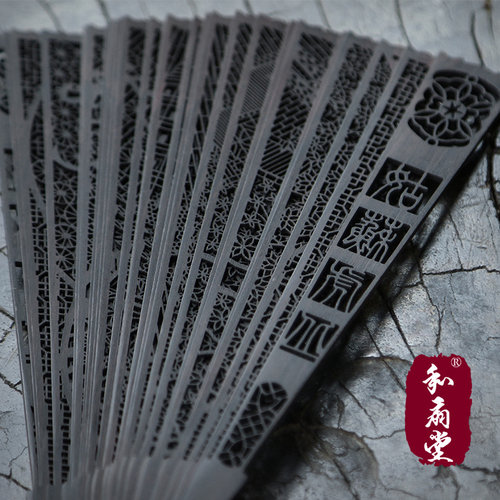 和扇堂7寸雕花黑檀乌木折扇送老外中国风礼品扇子檀香扇马年扇子 - 图2