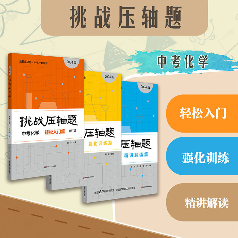 2024挑战压轴题 中考数学物理化学 轻松入门篇、精讲精练篇、强化训练篇 任选 中考总复习全国中考往年重点题型总结讲解中考冲刺 - 图2