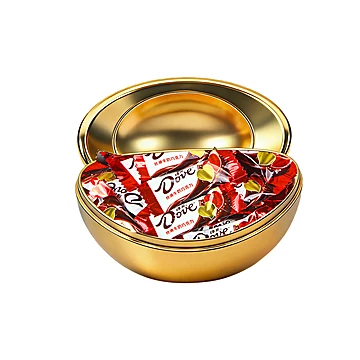 德芙丝滑牛奶巧克力90g金元宝礼盒