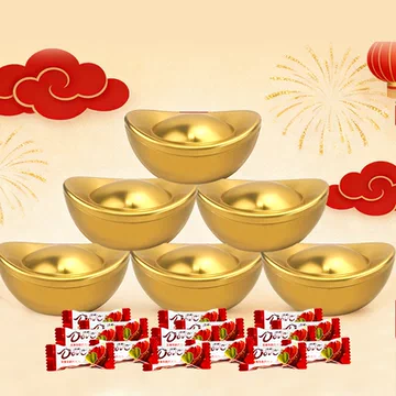 德芙丝滑牛奶巧克力90g金元宝礼盒[2元优惠券]-寻折猪