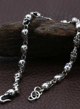 骷髅头拼接复古时尚风手链包邮