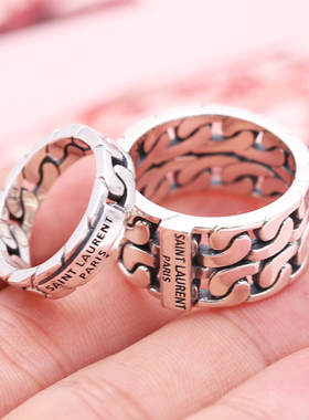 s925纯银男女个性时尚泰银戒指