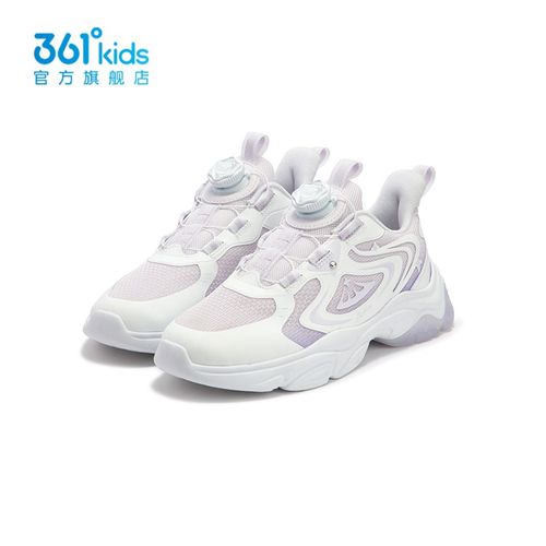 【商场同款】361童鞋 女童休闲鞋2025年秋新款儿童旋转纽扣运动鞋 - 图1