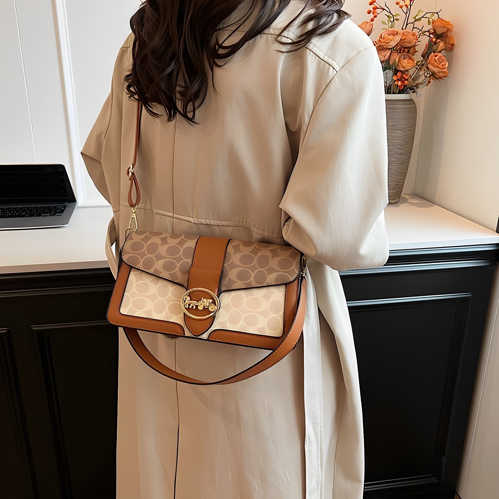 法式真皮小方包高级感时尚腋下包多隔层全皮网红洋气百搭单肩斜挎,淘宝优惠券,粉丝福利购,淘宝优惠卷