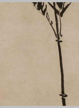 明 孙克弘 墨竹图轴 古山水风景人物国画 高清微喷字画艺术