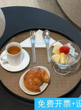 美容院皮肤管理中心会所接待甜品盘轻奢茶歇盘水果点心盘糕点盘