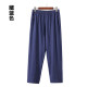 ຜູ້ຊາຍຝ້າຍຝ້າຍບໍລິສຸດ pajamas ແອວສູງວ່າງ pants ບ້ານບາງ