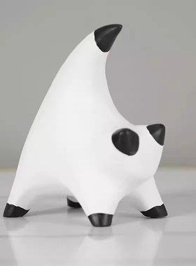 高级感抽象艺术小猫现代样板间酒柜书房家居装饰品摆件创意摆设