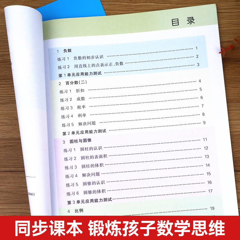 六年级下册应用题人教版小学6年级下学期数学练习题应用题强化专项训练口算题卡计算题思维训练同步练习册解决问题天天练乐学熊-图0