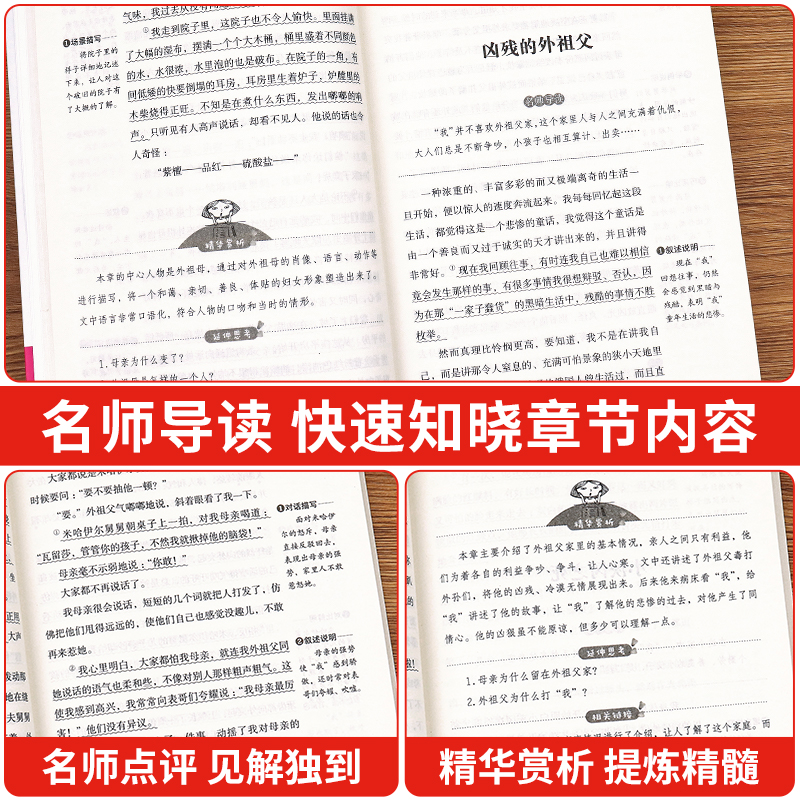 童年高尔基正版原著六年级上册课外书必读的老师推荐阅读书目名著6三部曲青少年快乐读书吧小学生书籍人民文学教育出版社苏联五下-图1