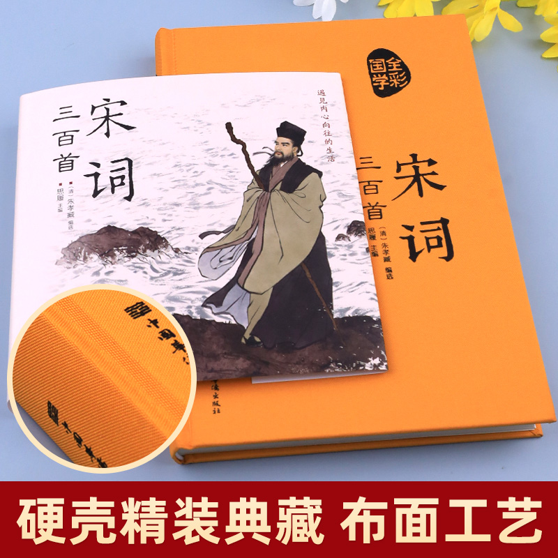 宋词三百首全集精装宋词鉴赏辞典 小学生必背初中古诗词原文注释赏析传统文化国学启蒙中国古诗词大全一百首初高中课外阅读书籍300 - 图0