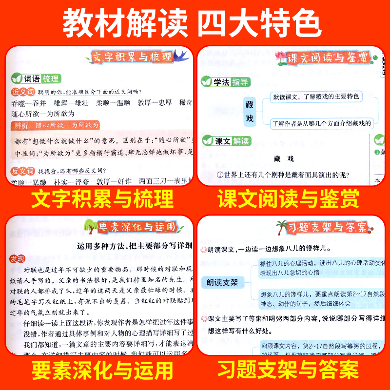 教材解读六年级下册语文数学英语人教版六年级下册教材全解课本书本辅导资料6下语数英全套小学教材完全解读教辅课堂笔记预习用书-图2