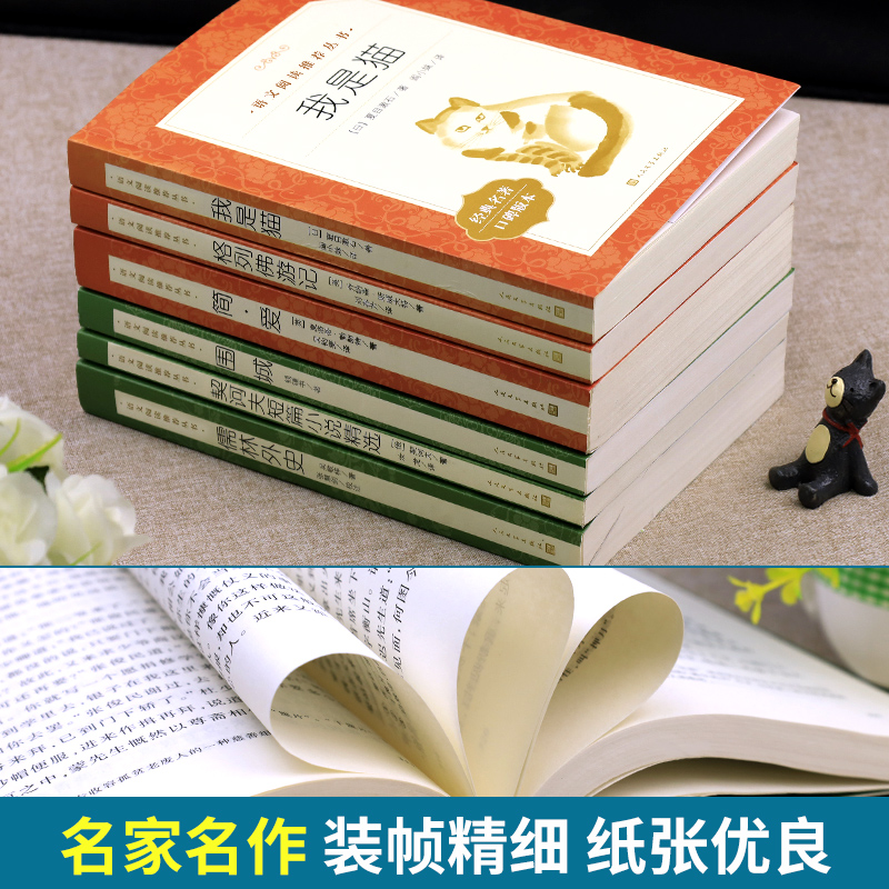 简爱儒林外史九年级必读课外书下册人民文学出版社语文拓展阅读我是猫夏目漱石格列佛游记契诃夫短篇小说精选围城钱钟书初中生初三-图3