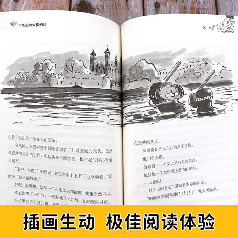 了不起的大盗奶奶 大卫少年幽默小说系列 大卫威廉姆斯 三年级课外书英国家庭教育读物儿童文学小学生课外书漫画故事书畅销书正版 - 图3