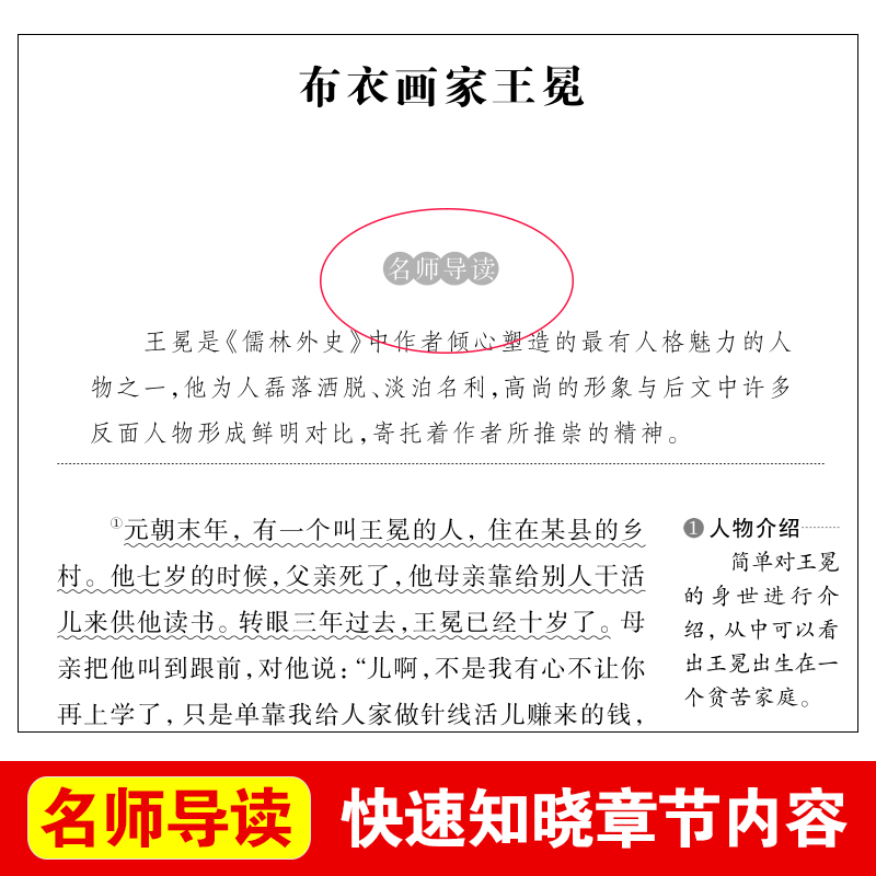 儒林外史正版 原著九年级下册必读无障碍阅读导读版 青少年版白话文 初中生课外阅读书籍名著经典书目七八九年级初三9年级课外读物 - 图0