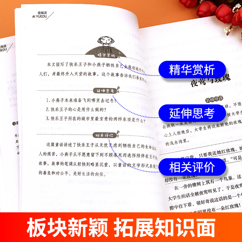 王尔德童话四年级下册必读的课外书老师推荐全集经典书目三五六年级小学生4年级课外阅读书籍儿童故事书读物 快乐王子 巨人的花园 - 图2