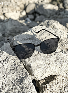 超轻哑光高弹合金大方框折叠墨镜