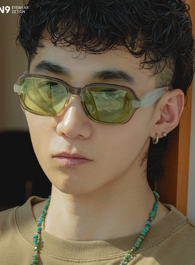 高级板材大框浅色偏光太阳镜