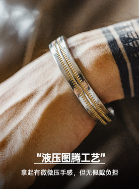 马登工装复古纳瓦霍半环式手镯