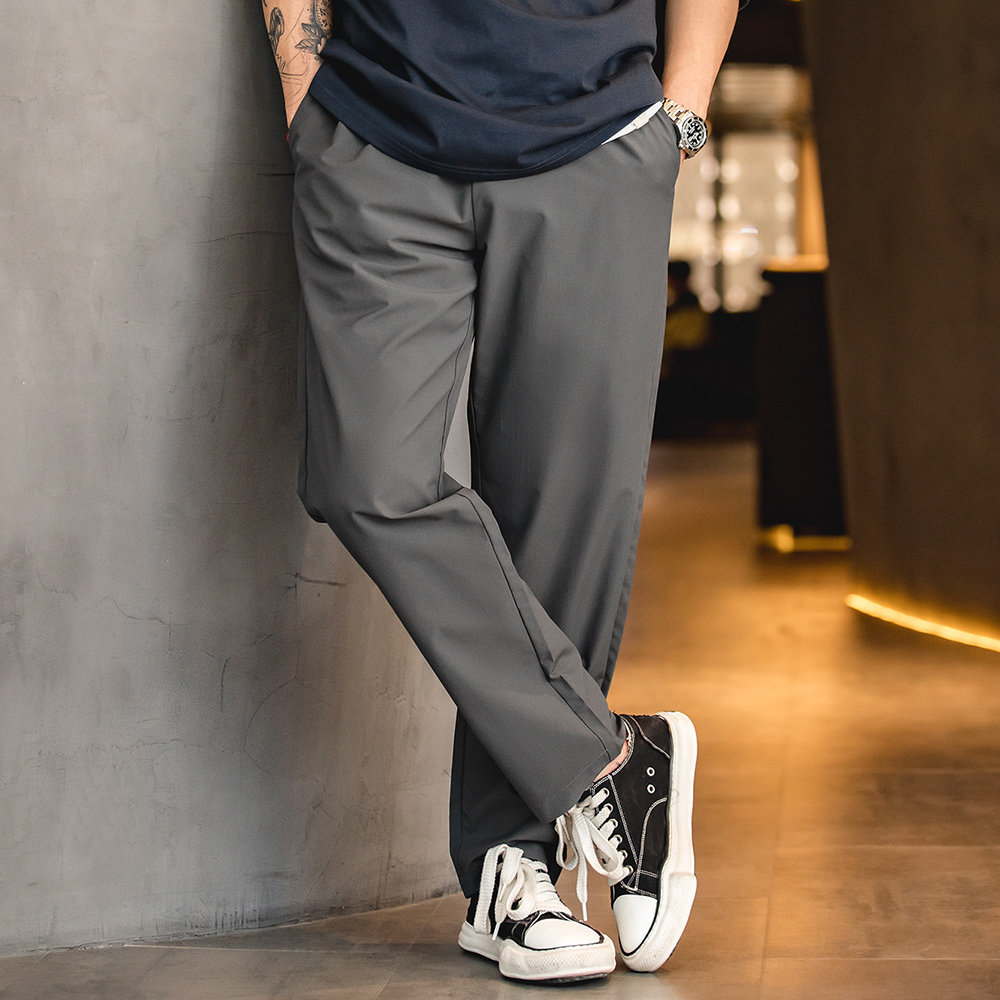 马登工装轻美式四面弹垂感抗皱休闲裤薄款直筒锥形西装长裤子男春,淘宝优惠券,粉丝福利购,淘宝优惠卷