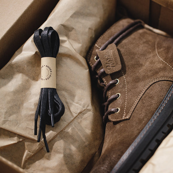 Retro style yellow brown Martin boots mid-high top shoes