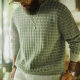 Madden workwear green field plaid long-sleeved sweatshirt T-shirt