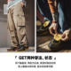 Madden retro football moral training shoes men's spring new flip leather black and yellow shoes flat sports casual shoes