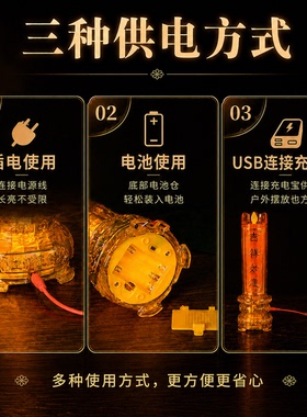 LED仿真蜡烛灯佛前供灯烛台