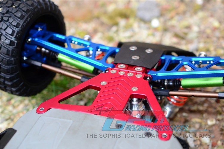 TRAXXAS SLASH 4X4 MODEL 68086-21铝合金前波箱底座+不锈钢螺丝 - 图2