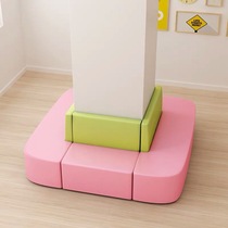 Customised waiting areas Bauza Sofa Winding Post Soft Bag Stool Square Column cylindrical arched bench Reading area Pillar Seat