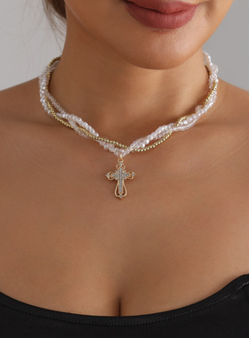 欧美跨境饰品个性设计感麻花编制