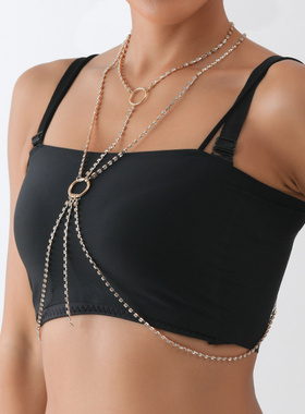 欧美跨境饰品性感沙滩风水钻文胸