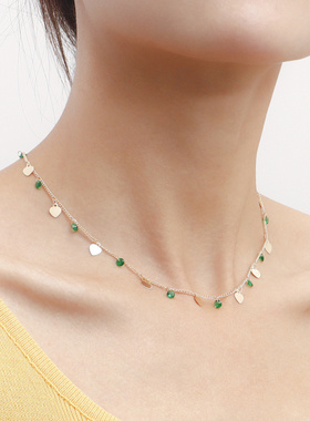 欧美跨境爆品绿色水钻锆石迷你爱