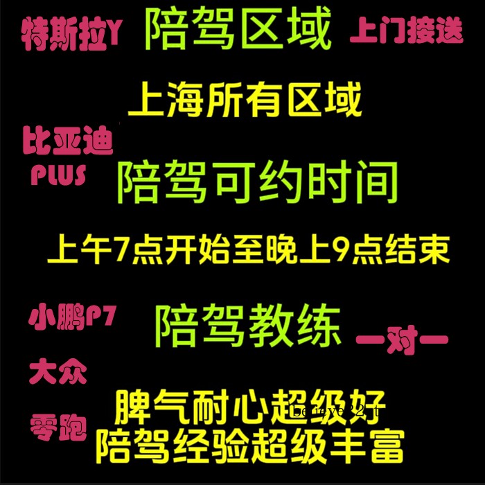 上海汽车陪驾新手练车驾照开车电车本本族教练陪练车学车驾车上路 - 图1