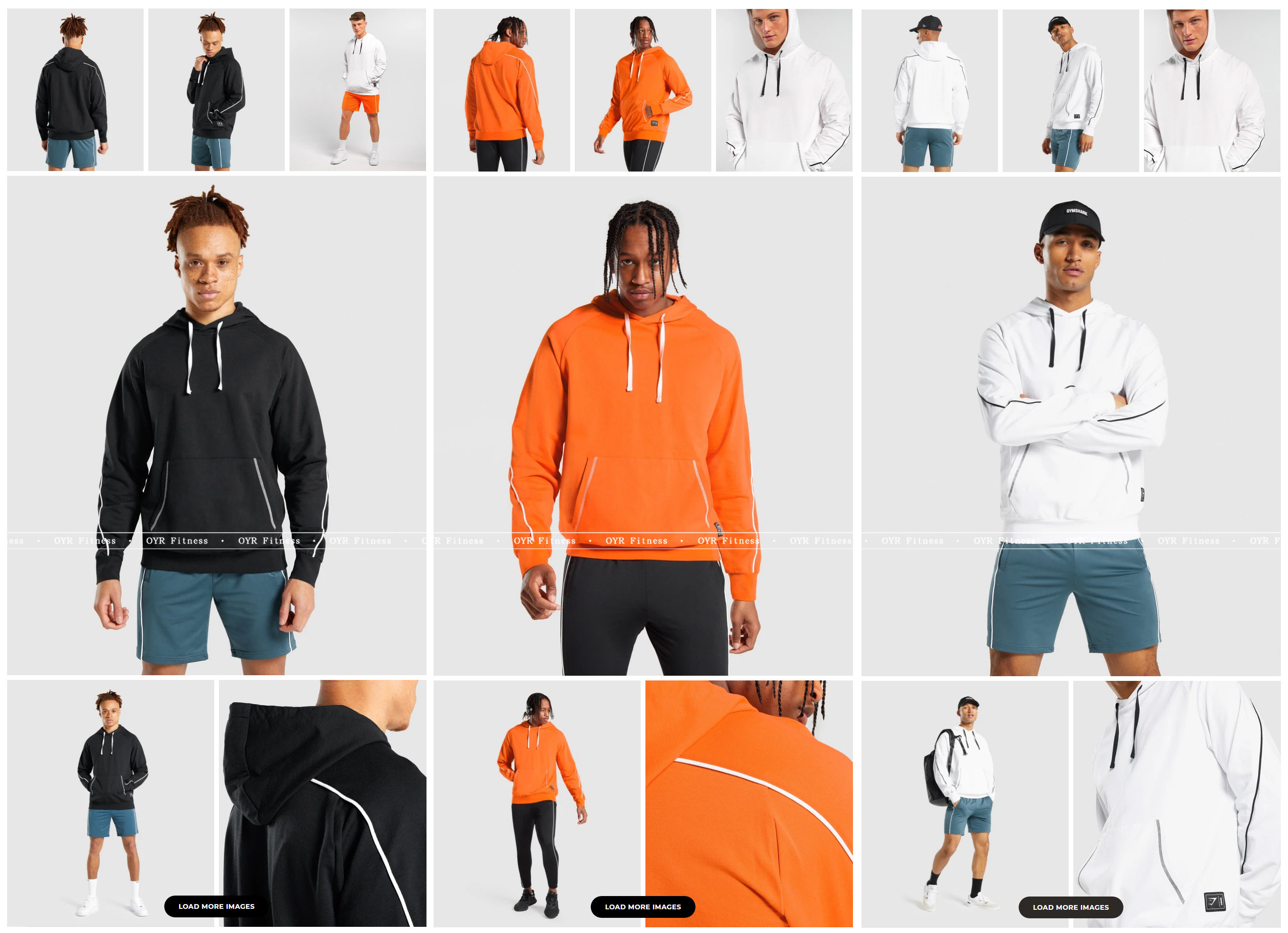 英国GYMSHARK RECESS HOODIE男运动连帽套头卫衣 - 图2